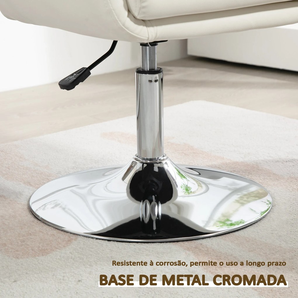 Cadeira Giratória de Escritório "Arden" com Encosto Envolvente – 60x60