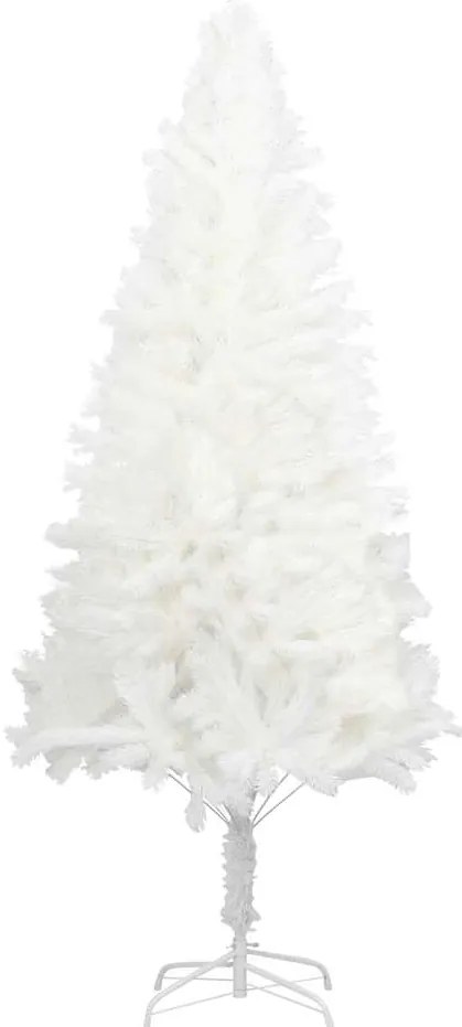 Árvore de Natal artificial agulhas realistas 120 cm branco