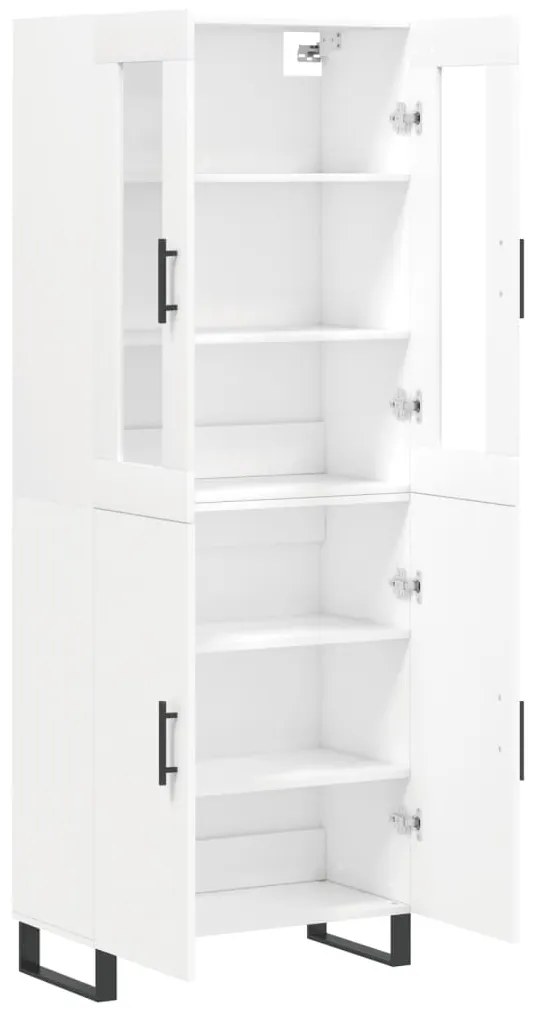 Armário alto 69,5x34x180 cm derivados de madeira branco