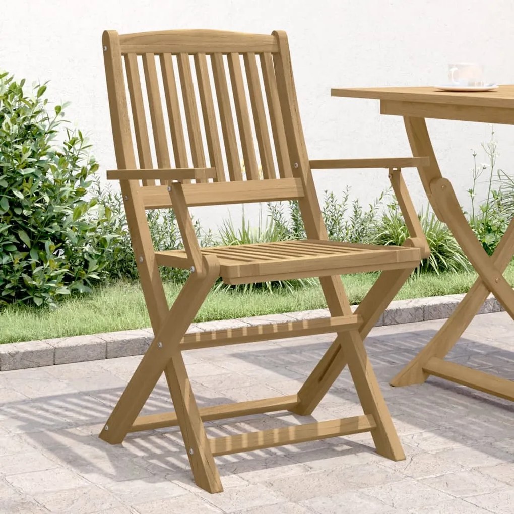 Cadeiras de jardim dobráveis 2 pcs 58x54,5x90 cm acácia maciça