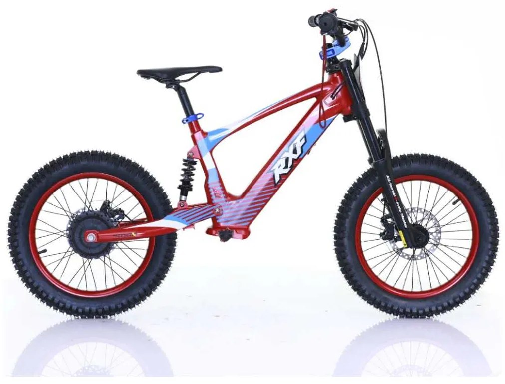 Bicicleta elétrica infantil sem pedais 18" 500W 36V 5.0Ah RXF EVO Vermelha