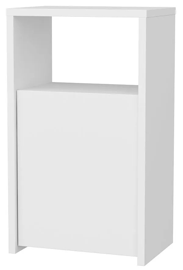 Mesa de Cabeceira Carlin – Branco – 36 cm x 25,3 cm x 61,4 cm