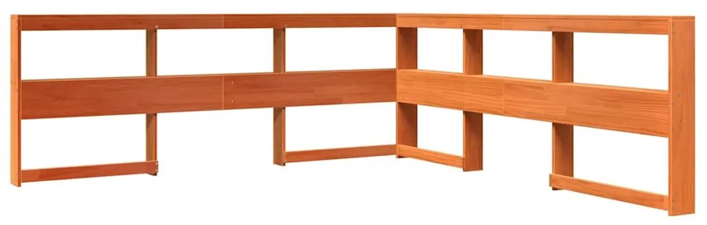 Cama com estante sem colchão 180x200 cm pinho maciço