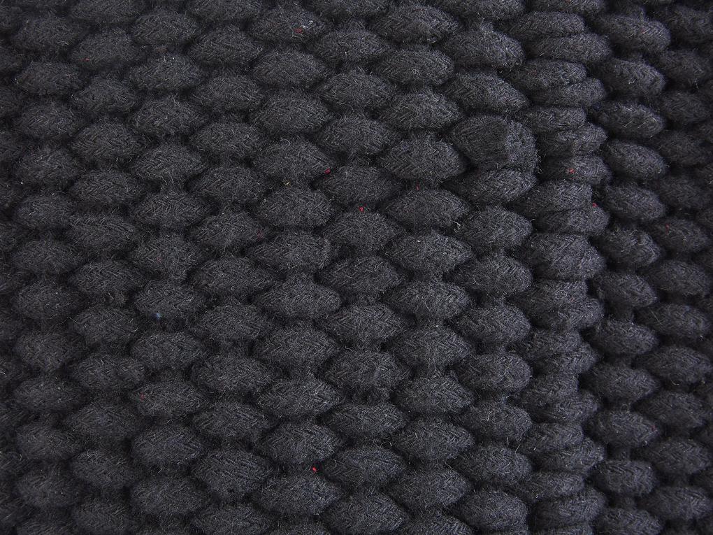 Cesto em algodão preto 42 cm MANNAR Beliani