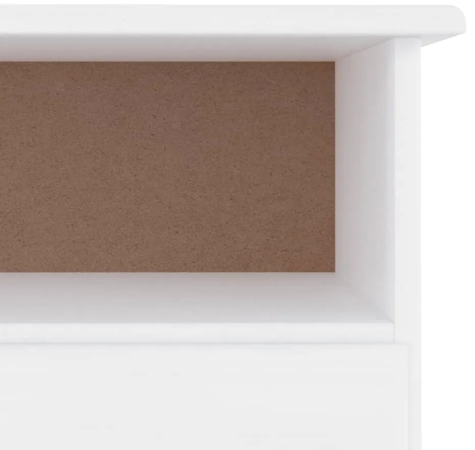 Móvel de TV c/ gavetas ALTA 100x35x41 cm pinho maciço branco