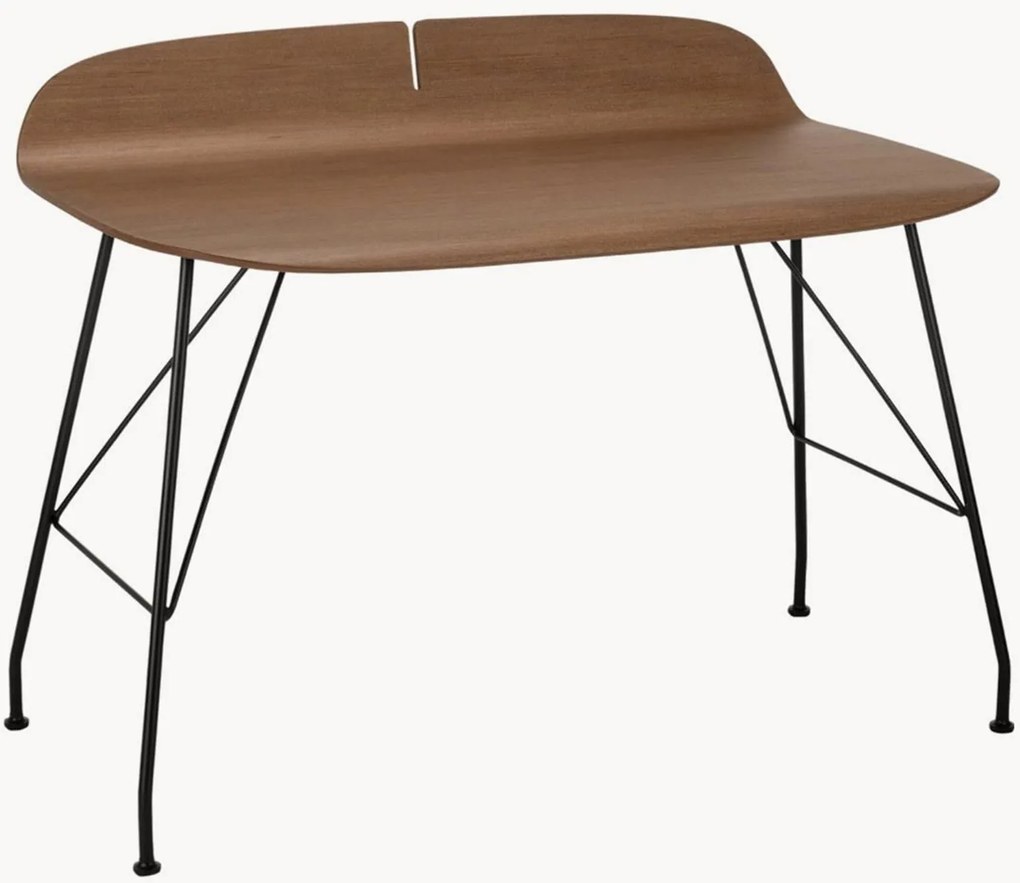 Secretária com tampo de madeira Earl