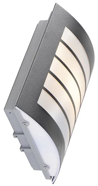 Candeeiro de parede exterior moderno preto IP44 - Miro