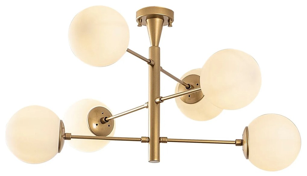 Candeeiro de Teto Arge – Dourado – 75 x 75 x 40 cm