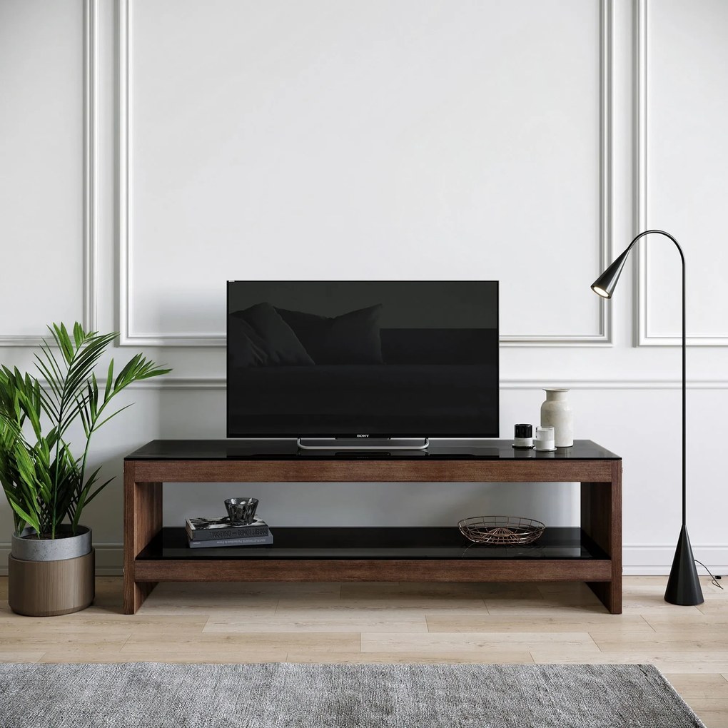 Móvel para TV TV301 – Nogueira – 140 cm x 45 cm x 40 cm