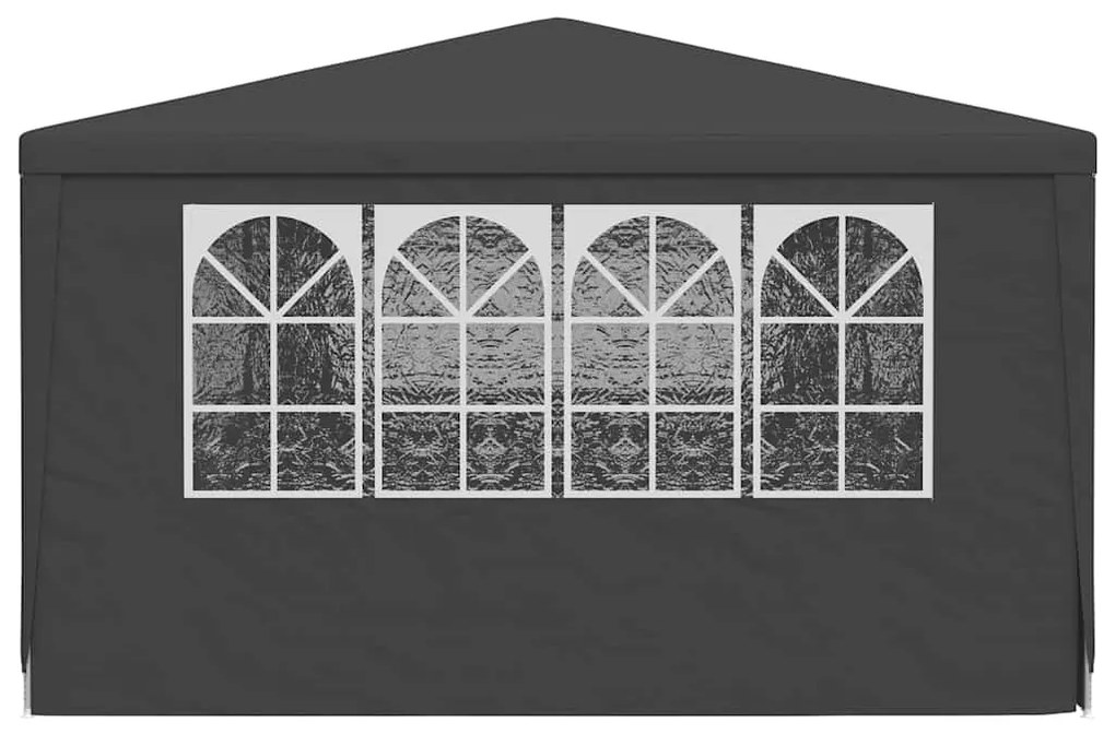 Tenda festas com paredes laterais 4x9m 90g/m² antracite
