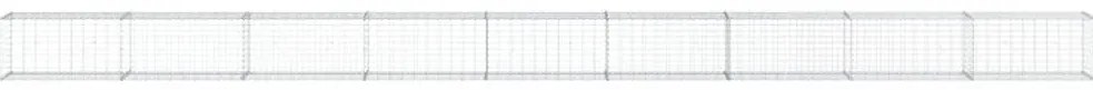 Cesto gabião com cobertura 900x50x50 cm ferro galvanizado