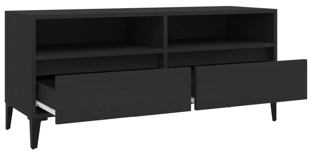 Móvel de TV 100x34,5x44,5 cm derivados de madeira preto