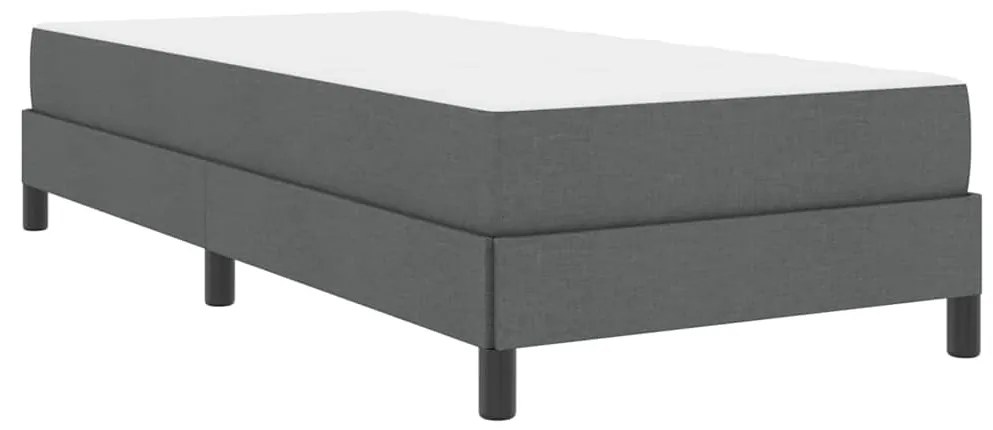 Cama Box Outros Cinzento escuro 90 x 190 cm tecido