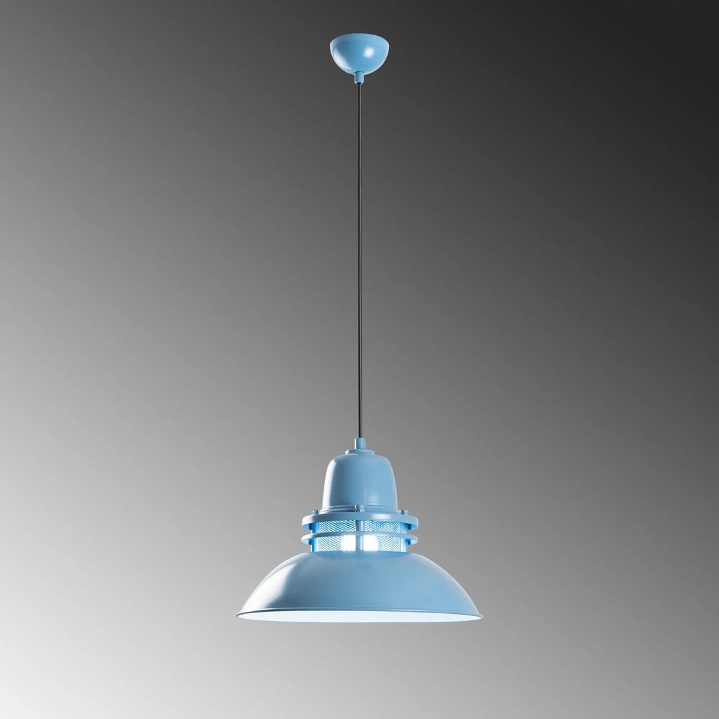 Candeeiro Suspenso com Altura Ajustável – Tibet Light Blue – Azul Clar