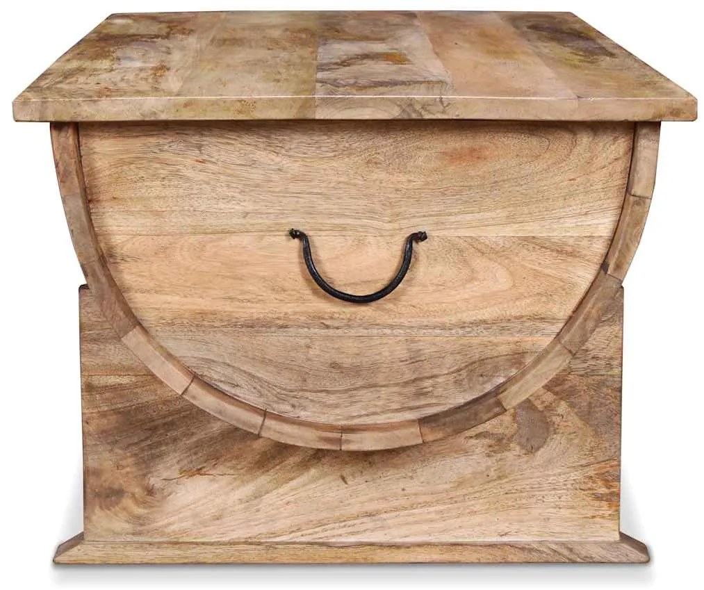 Mesa de centro madeira de mangueira maciça 88x50x40 cm