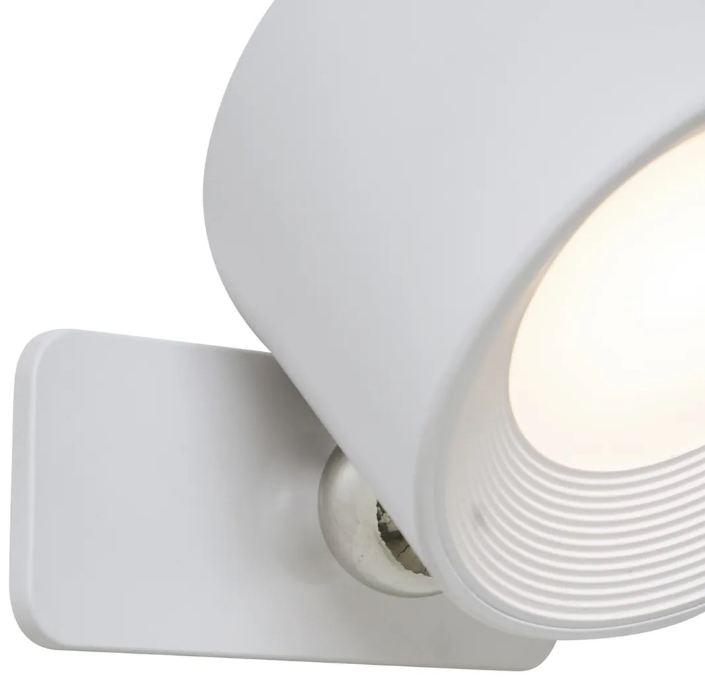 Set van 4 moderne wandlampen wit incl. LED oplaadbaar - Bright