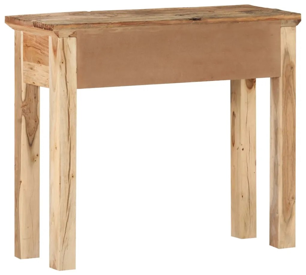 Mesa consola 90,5x30x75 cm madeira acácia e recuperada maciças