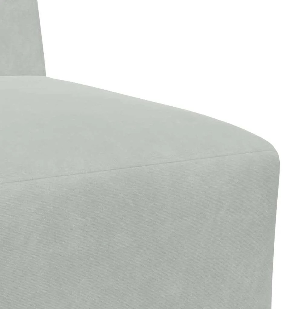 Cadeiras de Sofá 2 pcs Cinzento-claro 55 x 74 x 82 cm Veludo