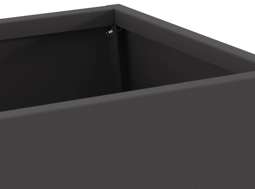 Fogueira vidaXL com armazenamento de lenha Preto 60x35x100 cm Aço