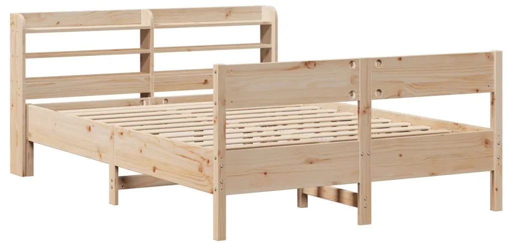 Cama sem colchão 160x200 cm madeira de pinho maciça