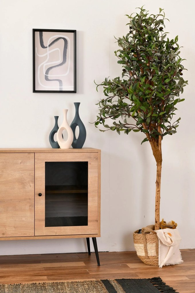 Console Calvin – Carvalho Preto – 180x81x41 cm