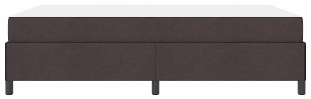 Cama Box Castanho 160 x 200 cm Tecido, Madeira de Engenharia