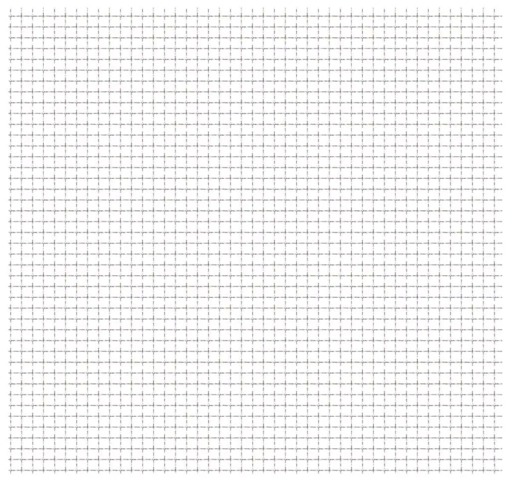 142289 vidaXL Cerca de arame frisado aço inoxidável 100x85 cm 21x21x2,5 mm