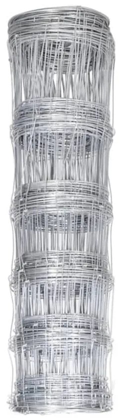 Vedação de jardim 50 m 80 cm aço galvanizado