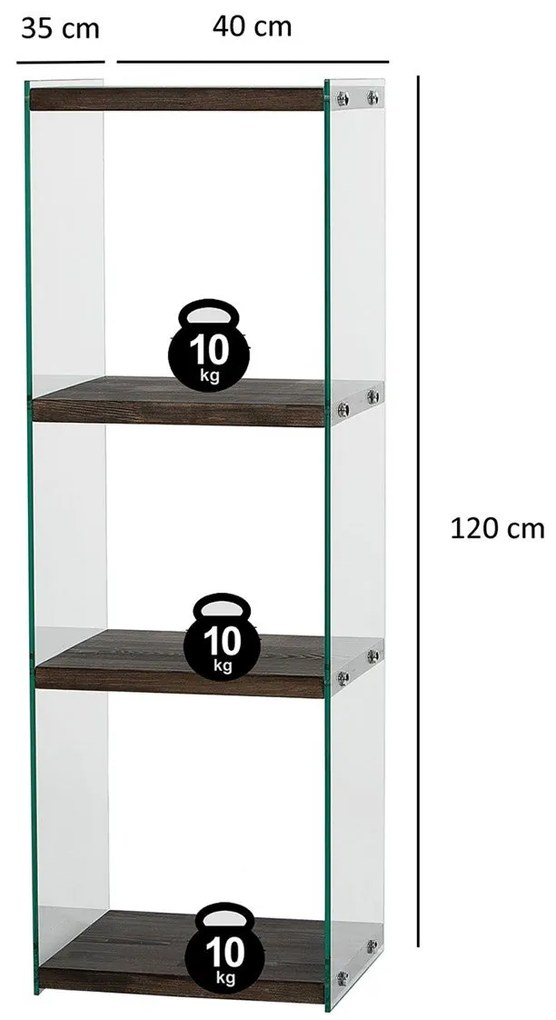 Estante Aqua – Antracite – 40 cm x 120 cm x 35 cm