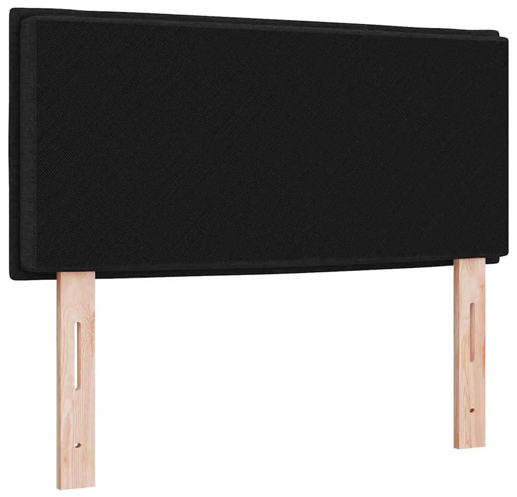 Cabeceira vidaXL Design Linhas Preto 90 cm Tecido