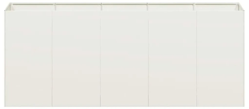 Vaso floreira 200x40x80 cm aço laminado a frio branco