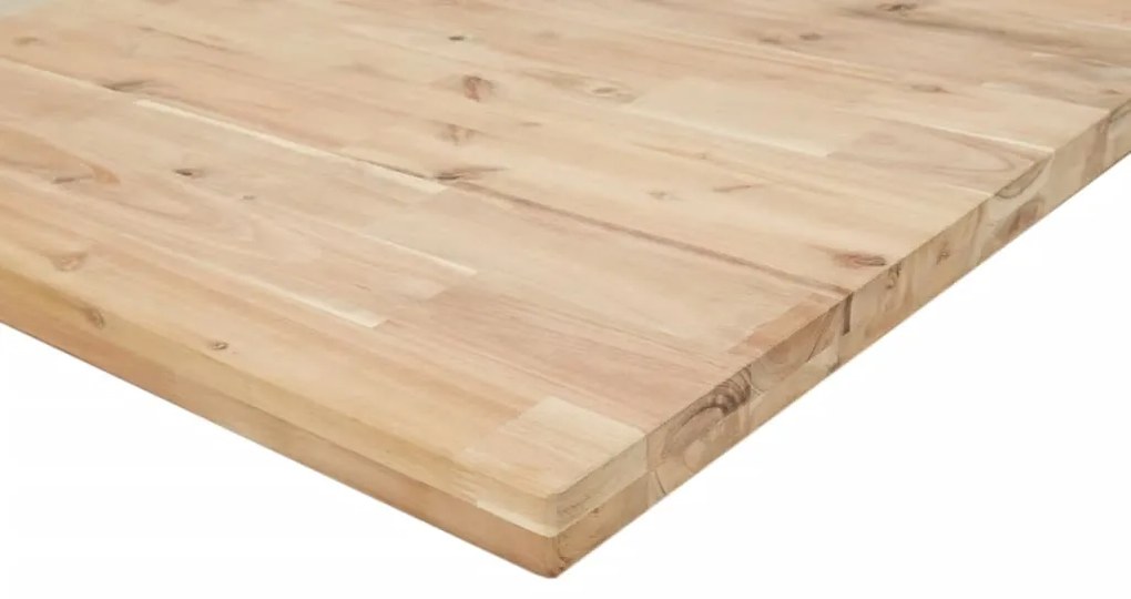 Tampo de mesa retangular 80x20x4 cm madeira de acácia maciça