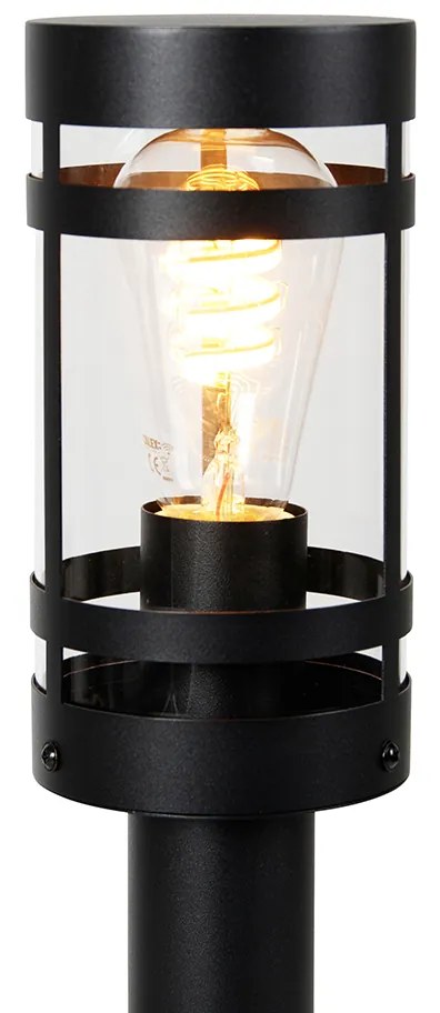 LED Candeeiro de exterior inteligente preto 80 cm IP44 com Wi-Fi ST64 - Gleam Moderno