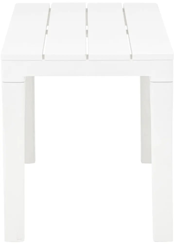 Mesa de jardim com 2 bancos plástico branco