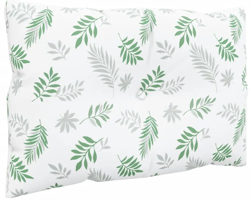 Almofadões p/ móveis paletes 2 pcs tecido oxford padrão folhas