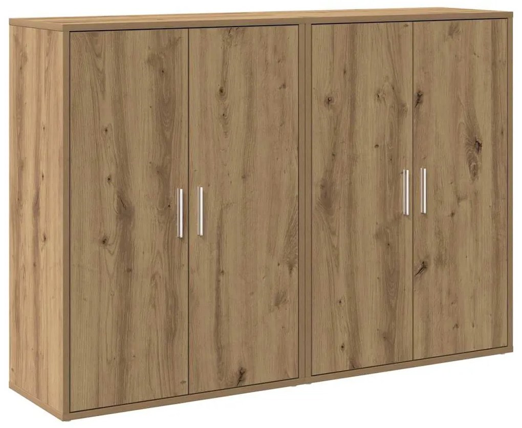 Conjunto de 2 Buffets em Carvalho Artisan 60x31x84 cm - Madeira Estrut