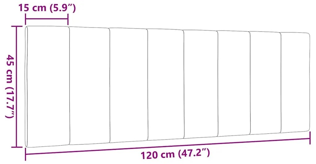 Almofadão de cabeceira 120 cm tecido creme