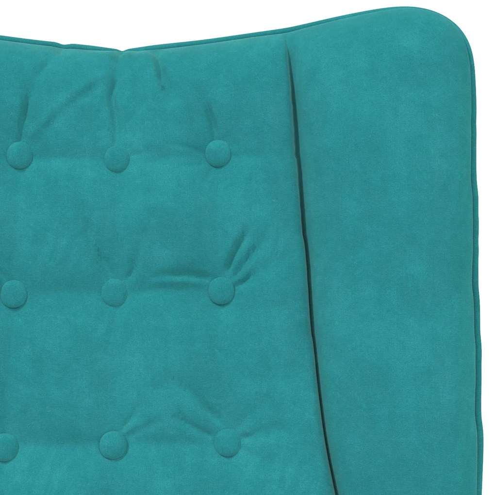 Poltrona Relaxante Velvet Turquesa