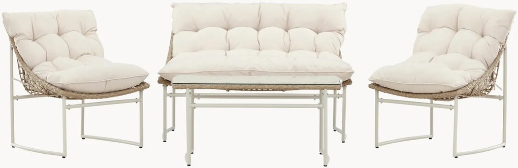 Conjunto lounge de jardim Tina, conjunto de 4