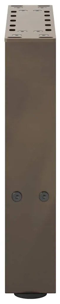 Pés para mesa de centro em aço natural, 2 peças, 40x (30-31) cm, aço