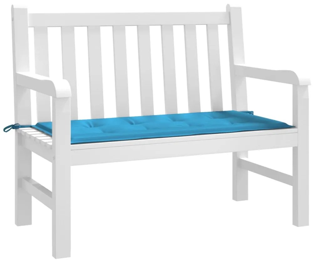 Almofadão p/ banco de jardim 120x50x3cm tecido oxford azul