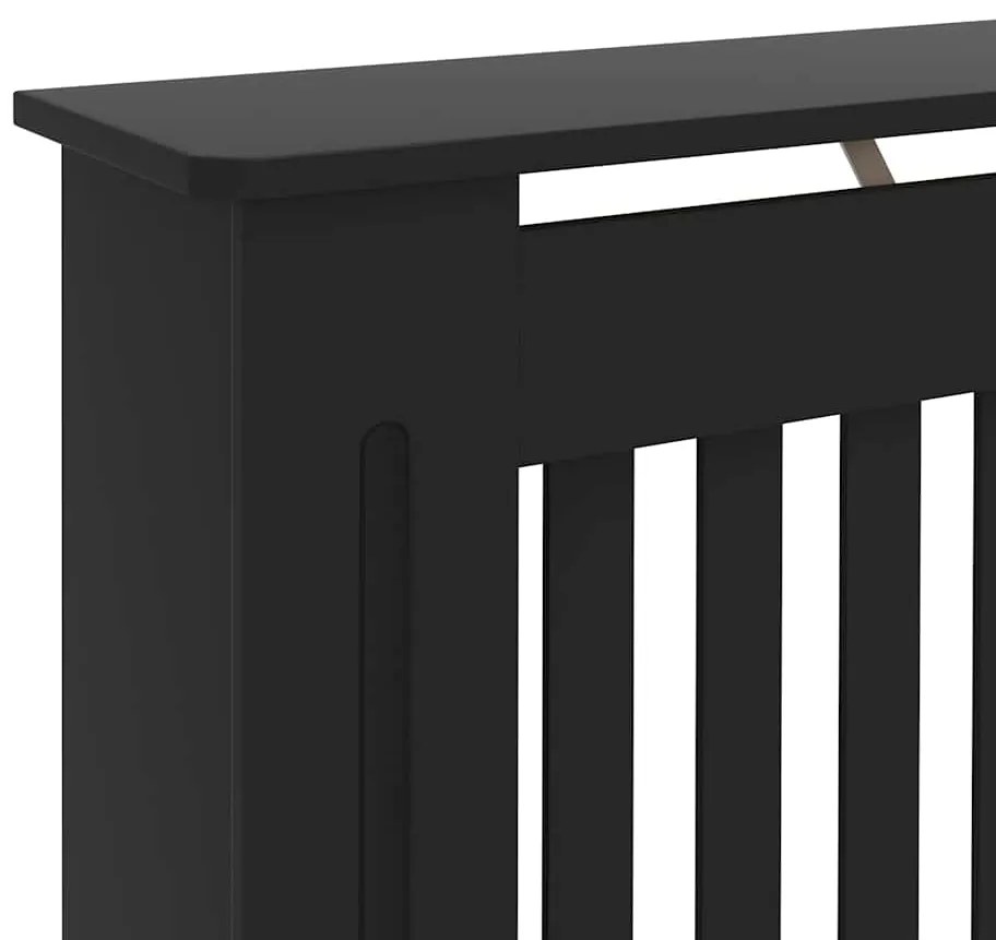 Cobertura de radiador 172x19x81,5 cm MDF preto