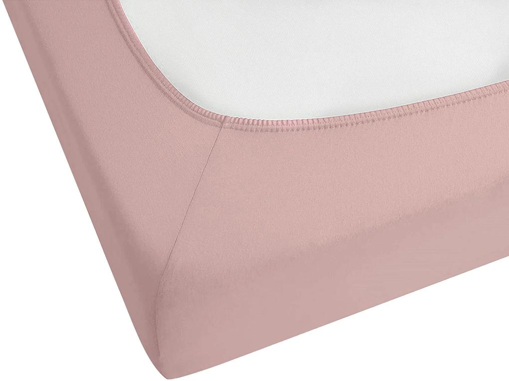 Lençol-capa em algodão rosa claro 200 x 200 cm HOFUF Beliani