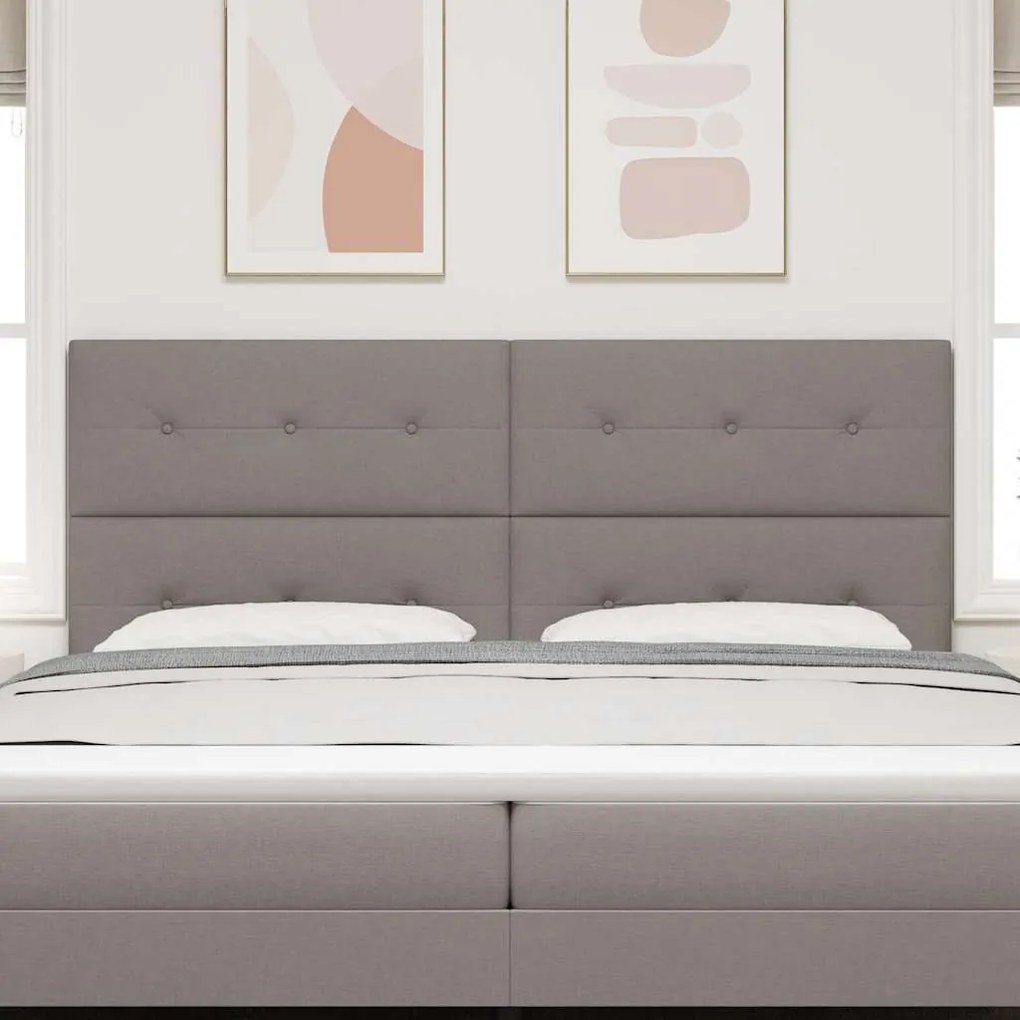 Cabeceira LED Taupe da de 100 cm em Tecido