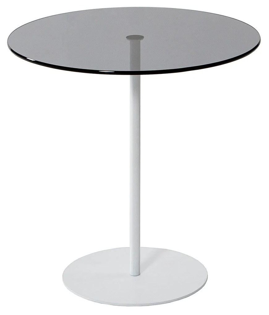 Mesa Lateral Chill-Out – Branco e Cinzento Escuro – 50cmx50cmx50cm