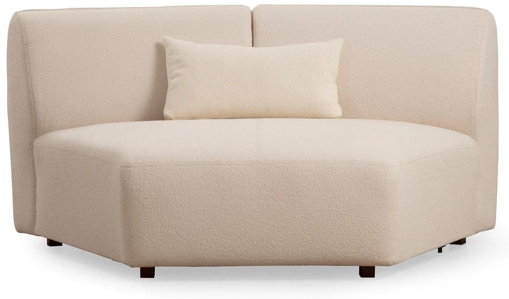 Sofá de Canto Mentis – Creme – 360x108x79 cm