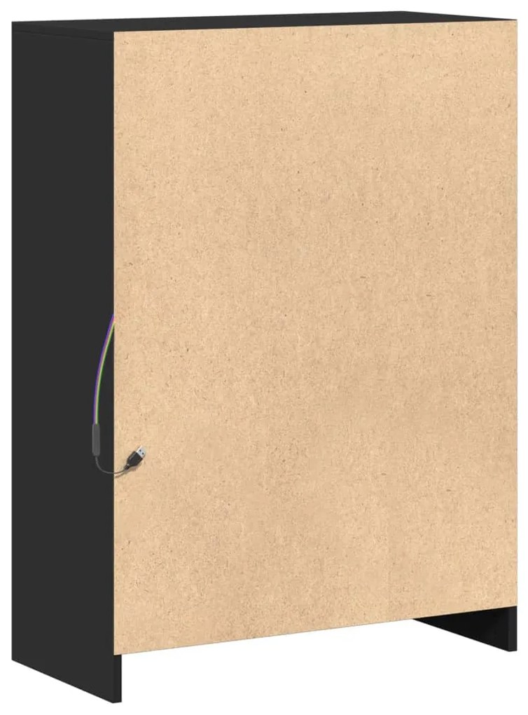 Aparador 72x34x100 cm derivados de madeira preto
