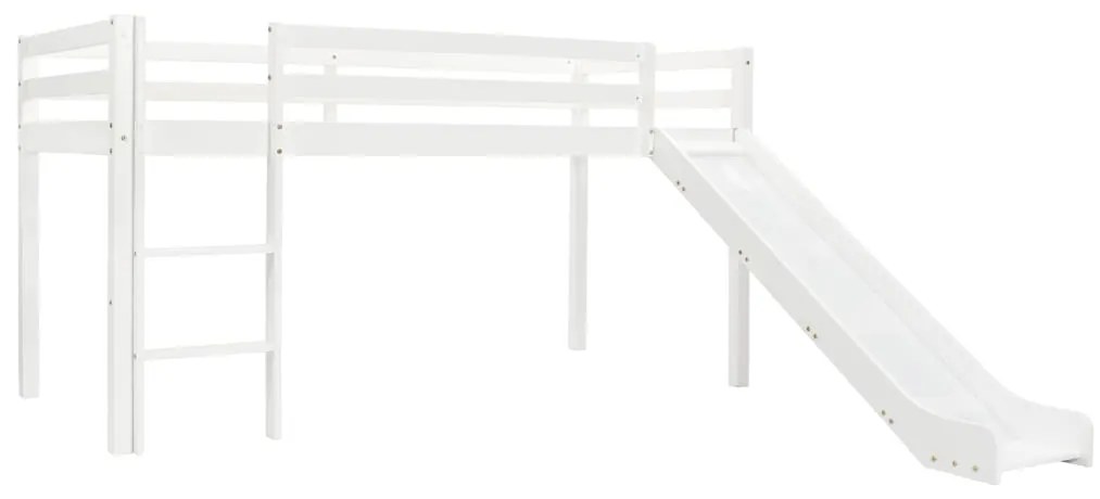 Estrutura de cama infantil c/ escorrega e escada pinho 97x208cm