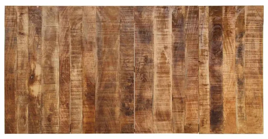 Mesa de jantar 200x100x75 cm madeira de mangueira maciça áspera