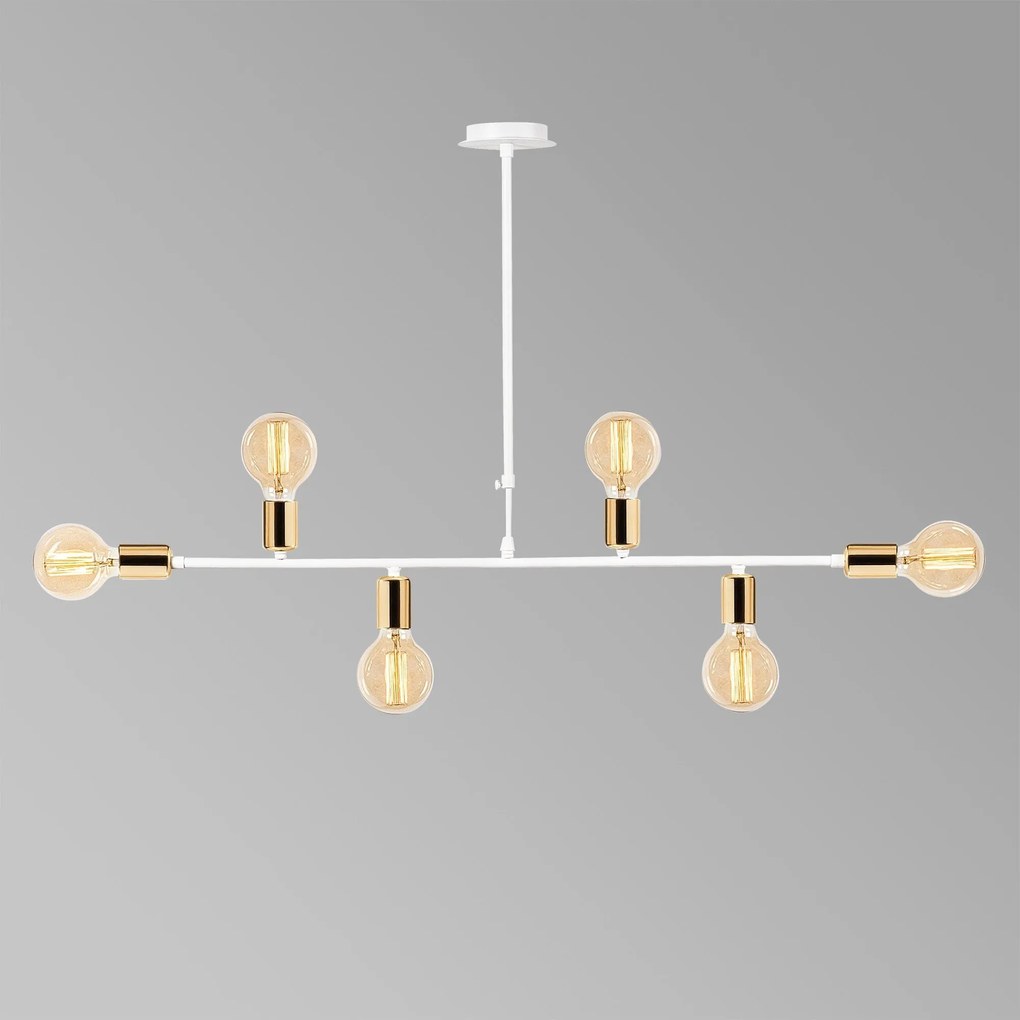Chandelier Truva – Branco – Diâmetro 94 cm